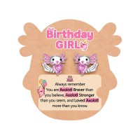 Eryuor Axolotl Birthday Decorations 5 6 7 8 9 10 Year Old Birthday Girl Gifts Ideals CD-Axolotl-Birthday-02