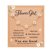 Eryuor Flower Girl Proposal Gift Necklace Jewelry for Girls CD-Daisy-Flower Girl-01
