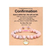 Eryuor Confirmation Gifts for Teen Teenage Girls Bracelet CD-Gold Seed-Confir-P03