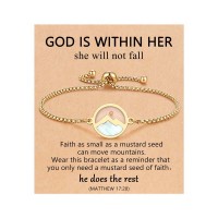 Eryuor Teen Girl Gifts Trendy Stuff Mustard Seed Bracelet Jewelry Women Christian Confirmation Baptism Gifts for Teenage Girls 10 12 14 16 18 13 Year Old Birthday Christmas Stocking Stuffer CD-Mustard Seed-G01